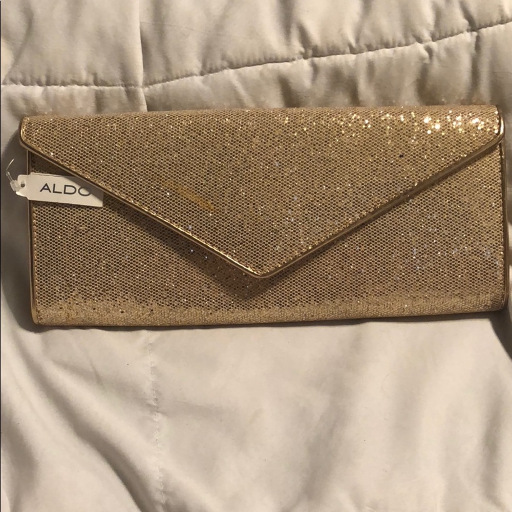 Beautiful Sparkle Aldo Clutch with Strap